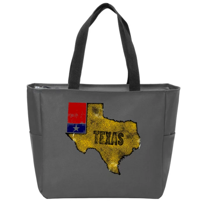 Vintage Texas Logo Zip Tote Bag