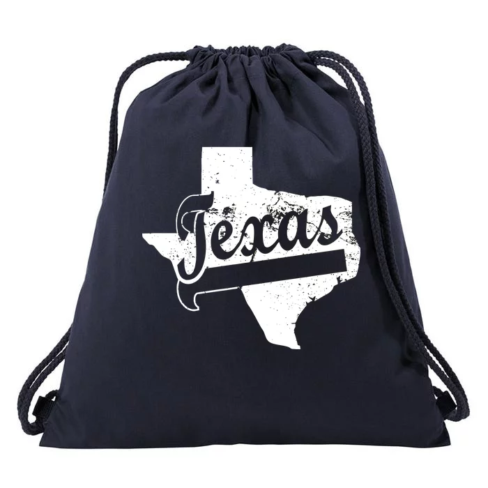 Vintage Texas State Logo Drawstring Bag