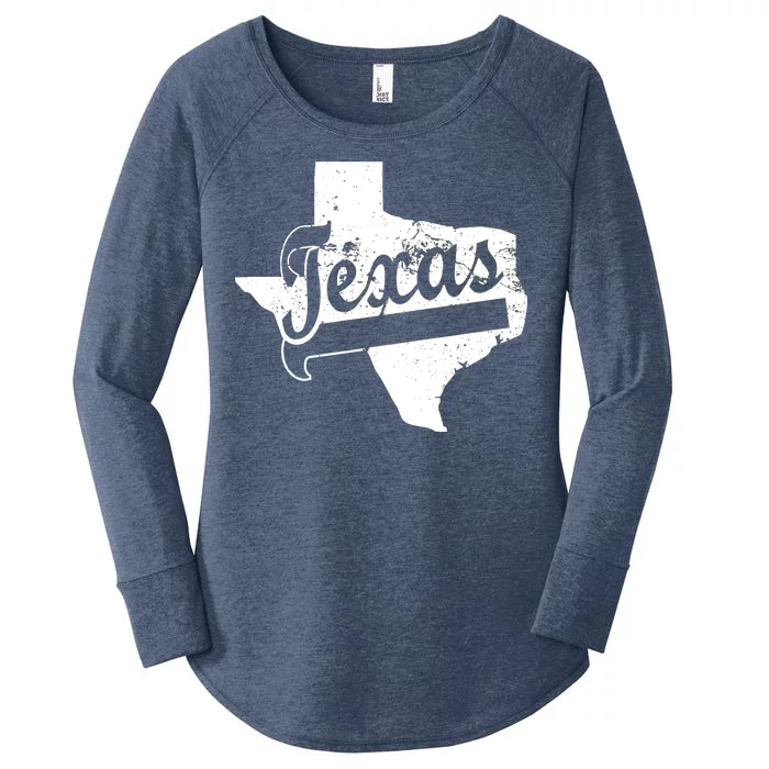 Vintage Texas State Logo Women's Perfect Tri Tunic Long Sleeve Shirt