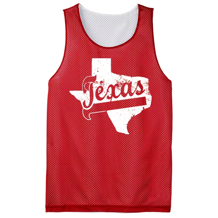 Vintage Texas State Logo Mesh Reversible Basketball Jersey Tank