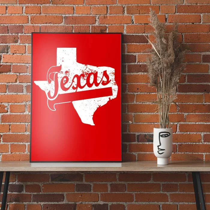 Vintage Texas State Logo Poster