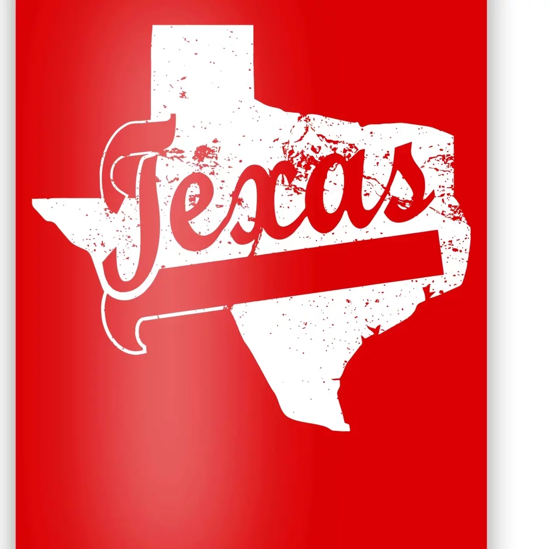 Vintage Texas State Logo Poster