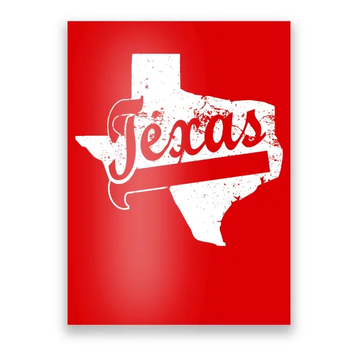 Vintage Texas State Logo Poster