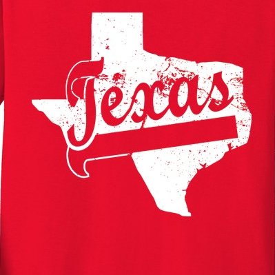 Vintage Texas State Logo Kids Long Sleeve Shirt