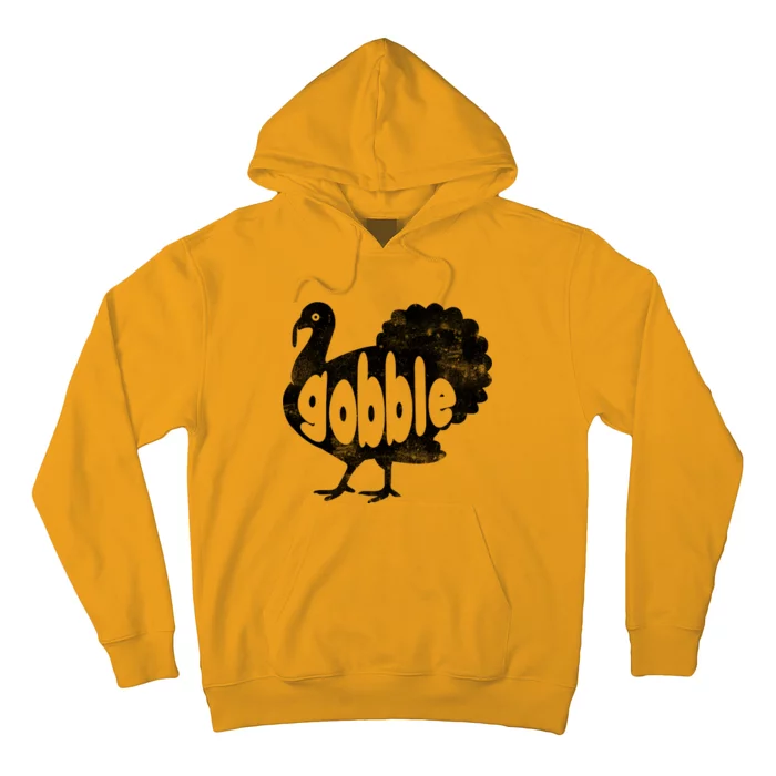 Vintage Thanksgiving Gobble Turkey Hoodie