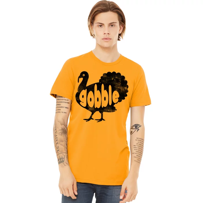 Vintage Thanksgiving Gobble Turkey Premium T-Shirt