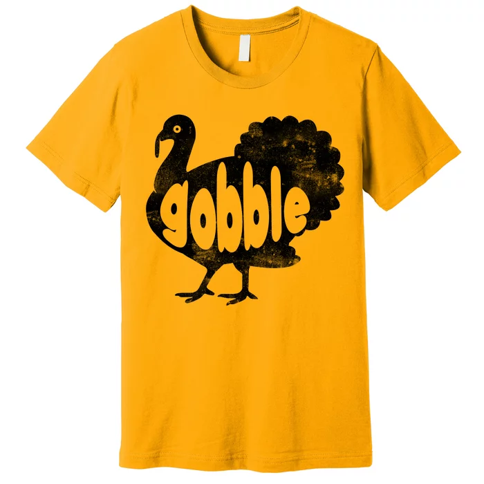 Vintage Thanksgiving Gobble Turkey Premium T-Shirt