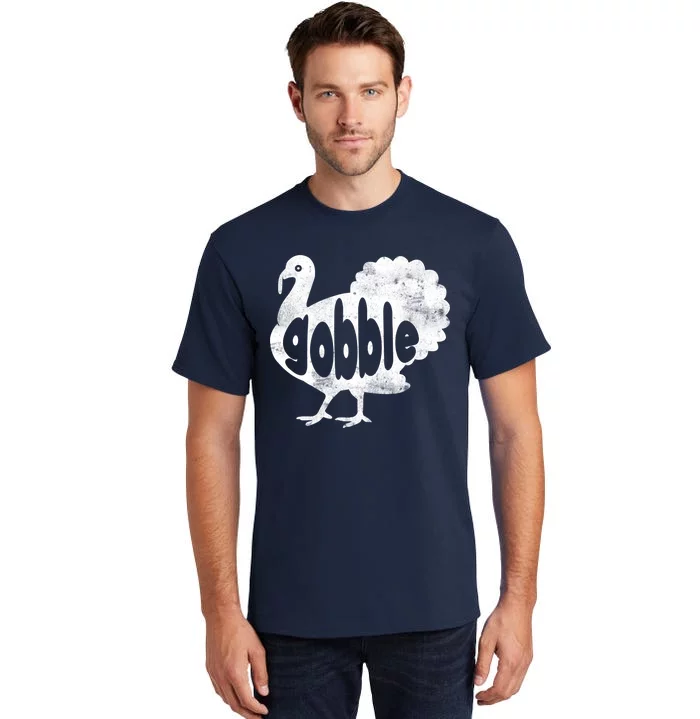 Vintage Thanksgiving Gobble Turkey Tall T-Shirt