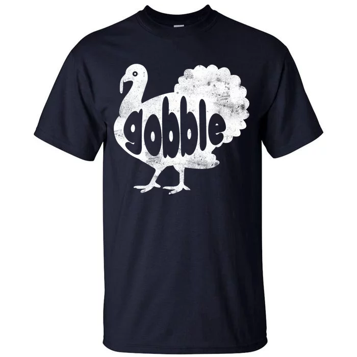 Vintage Thanksgiving Gobble Turkey Tall T-Shirt