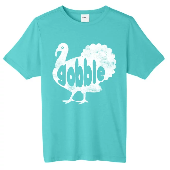 Vintage Thanksgiving Gobble Turkey ChromaSoft Performance T-Shirt