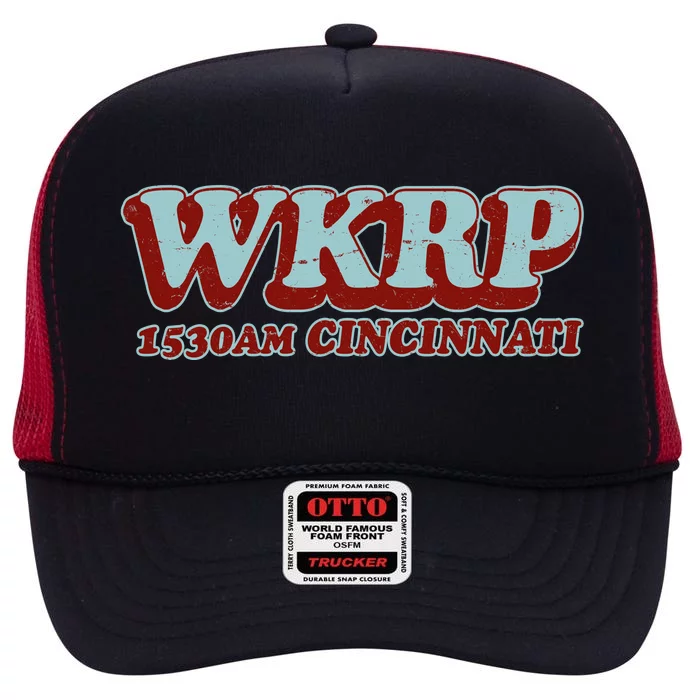 Vintage Thanksgiving WKRP 1530AM Cincinnati High Crown Mesh Trucker Hat