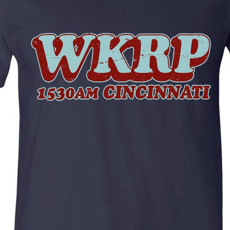 Vintage Thanksgiving WKRP 1530AM Cincinnati V-Neck T-Shirt