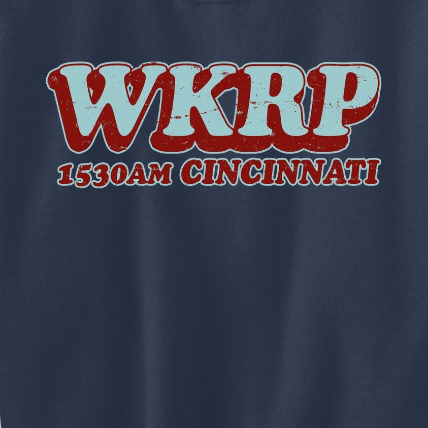 Vintage Thanksgiving WKRP 1530AM Cincinnati Kids Sweatshirt