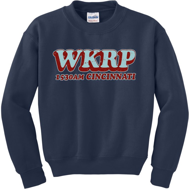 Vintage Thanksgiving WKRP 1530AM Cincinnati Kids Sweatshirt