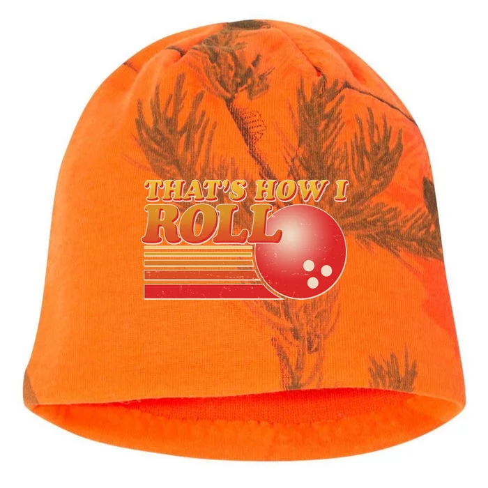 Vintage That's How I Roll Bowling Fan Kati - Camo Knit Beanie