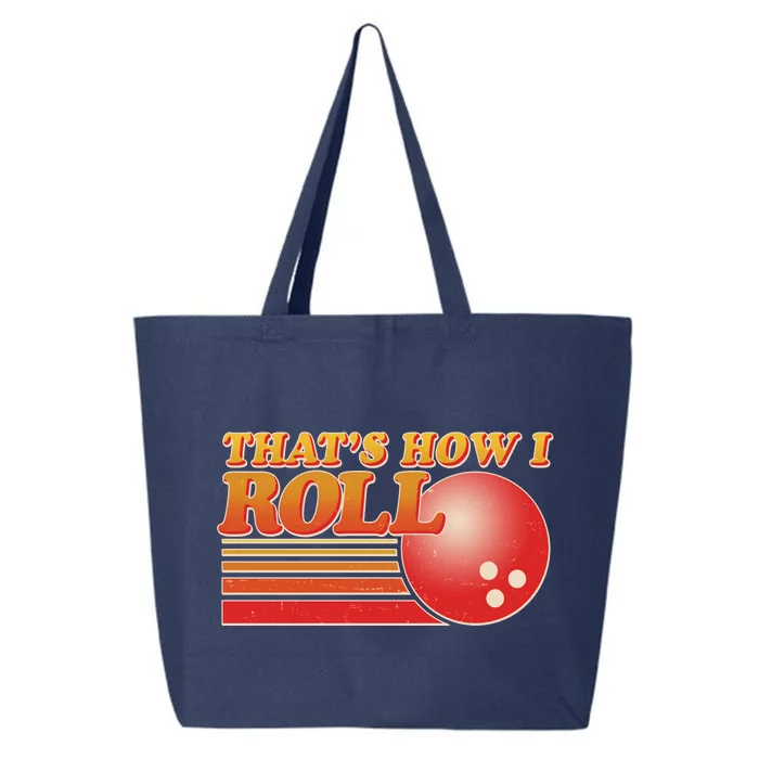 Vintage That's How I Roll Bowling Fan 25L Jumbo Tote