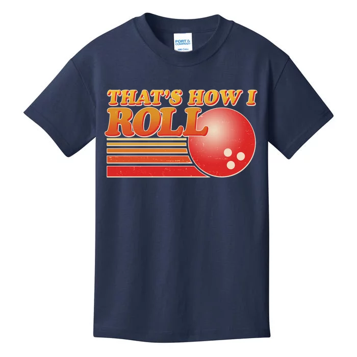 Vintage That's How I Roll Bowling Fan Kids T-Shirt