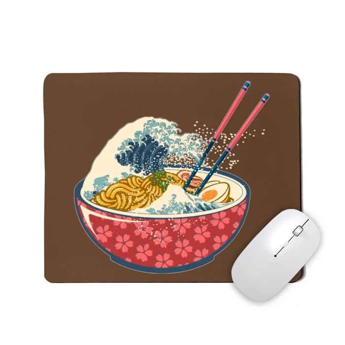 Vintage The Great Ramen Wave Mousepad