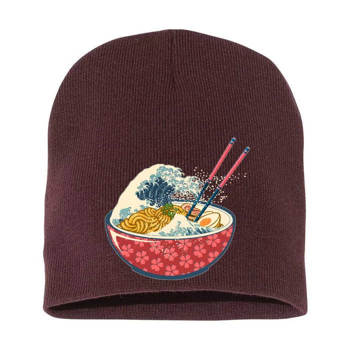 Vintage The Great Ramen Wave Short Acrylic Beanie