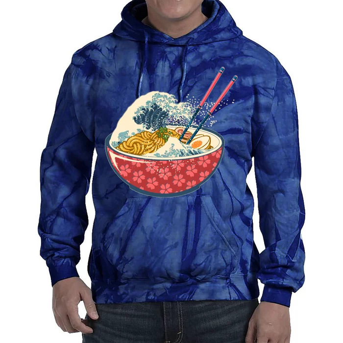 Vintage The Great Ramen Wave Tie Dye Hoodie