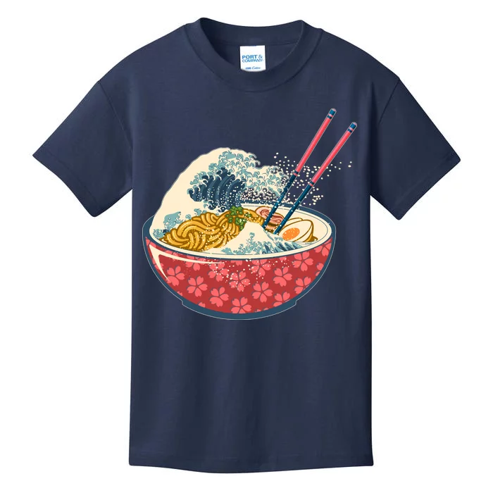 Vintage The Great Ramen Wave Kids T-Shirt