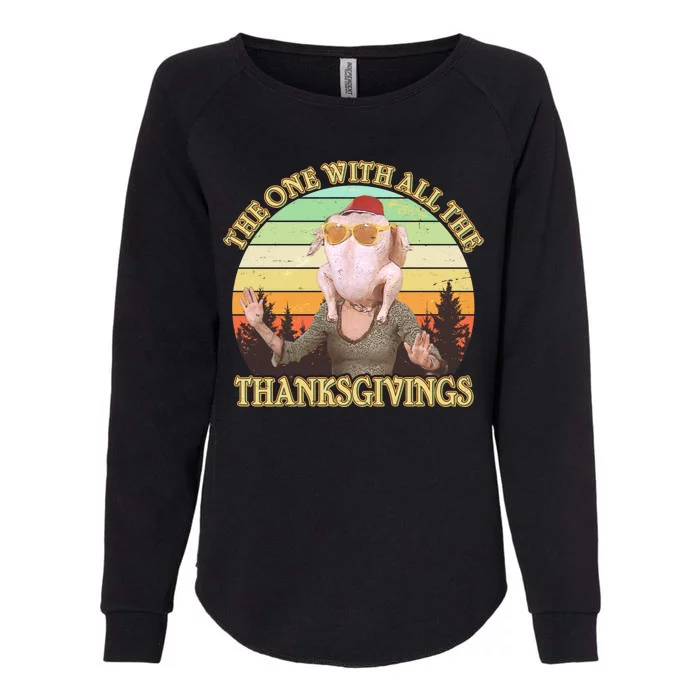 Vintage The One With All The Thanksgivings Womens California Wash Sweatshirt