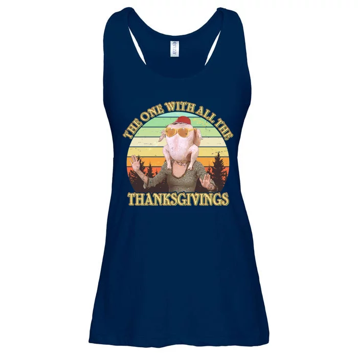 Vintage The One With All The Thanksgivings Ladies Essential Flowy Tank