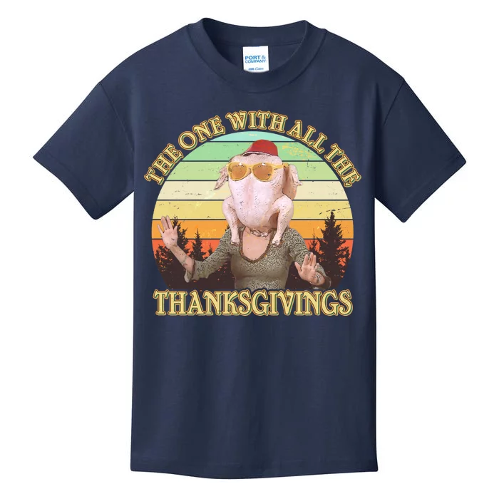 Vintage The One With All The Thanksgivings Kids T-Shirt