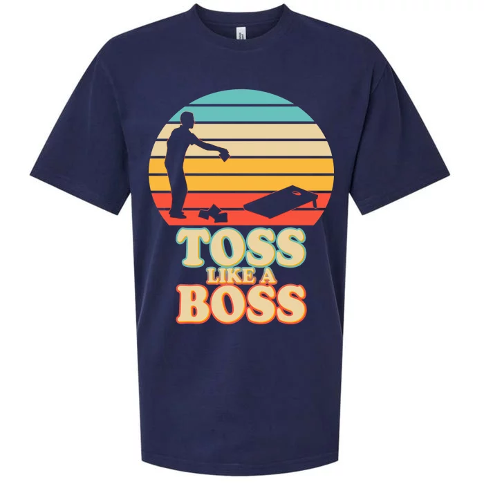 Vintage Toss Like A Boss Cornhole Sueded Cloud Jersey T-Shirt