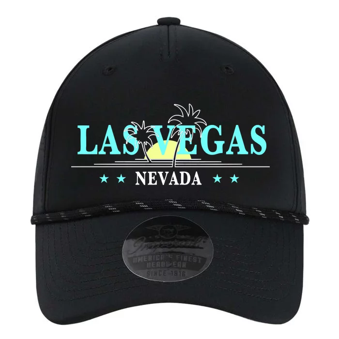 Vintage Tropical Las Vegas Logo Performance The Dyno Cap