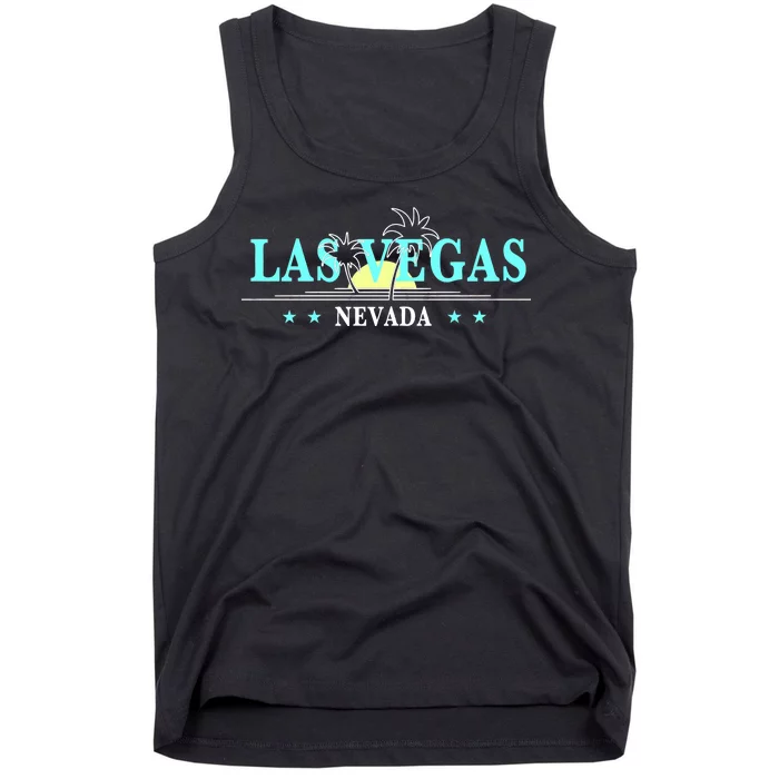 Vintage Tropical Las Vegas Logo Tank Top