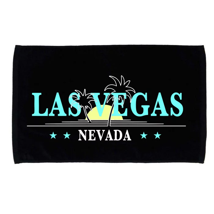 Vintage Tropical Las Vegas Logo Microfiber Hand Towel