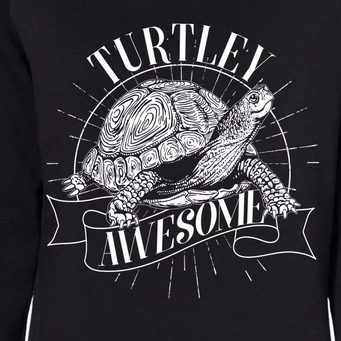 Vintage Turtley Awesome Womens California Wash Sweatshirt