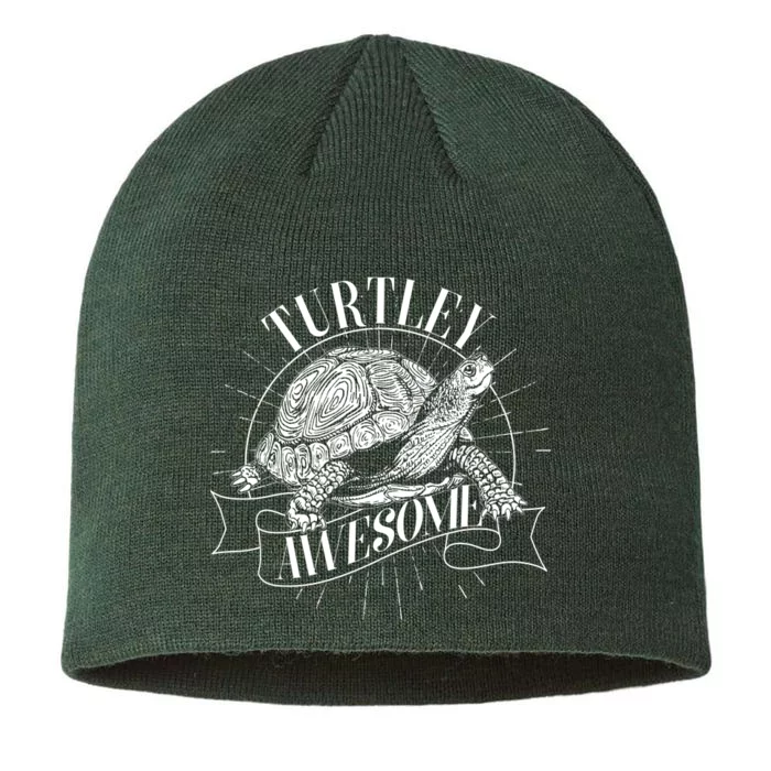 Vintage Turtley Awesome 8 1/2in Sustainable Knit Beanie