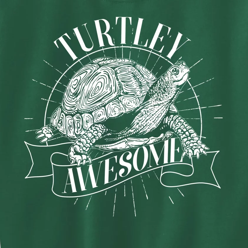 Vintage Turtley Awesome Kids Sweatshirt