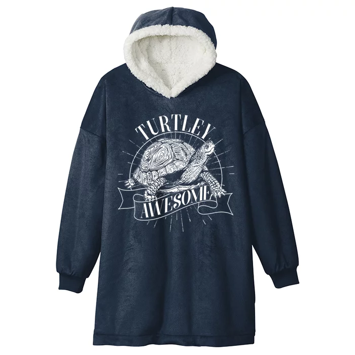 Vintage Turtley Awesome Hooded Wearable Blanket