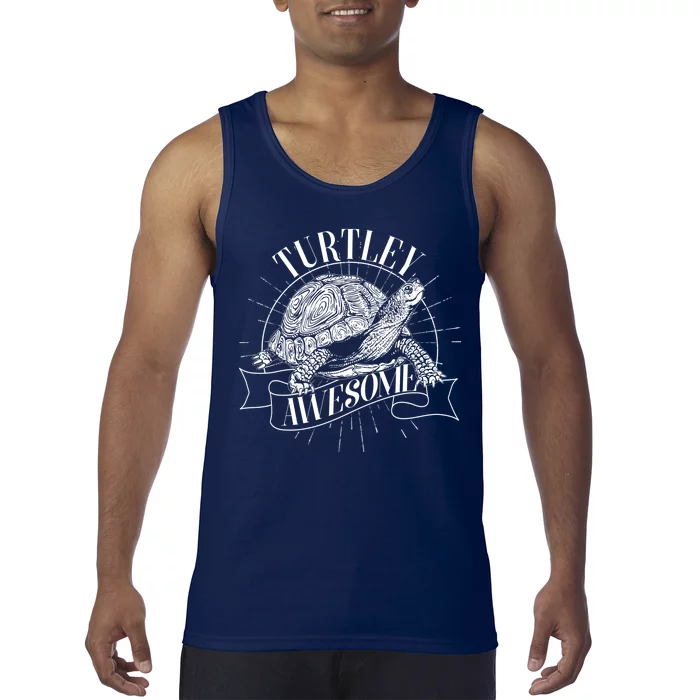 Vintage Turtley Awesome Tank Top