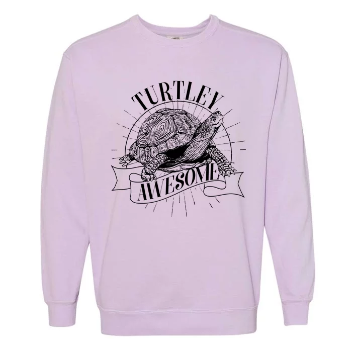 Vintage Turtley Awesome Garment-Dyed Sweatshirt