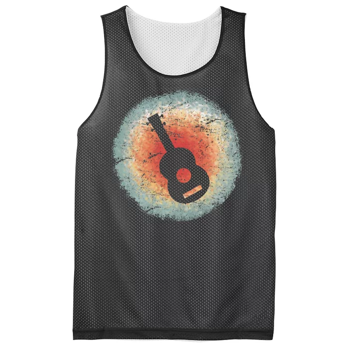 Vintage Ukulele Retro Mesh Reversible Basketball Jersey Tank