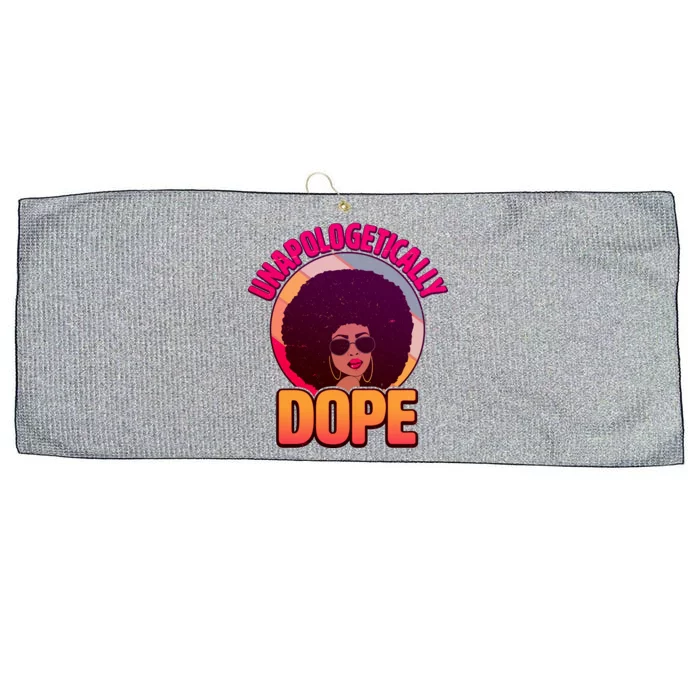 Vintage Unapologetically Dope Black Woman Afro Large Microfiber Waffle Golf Towel