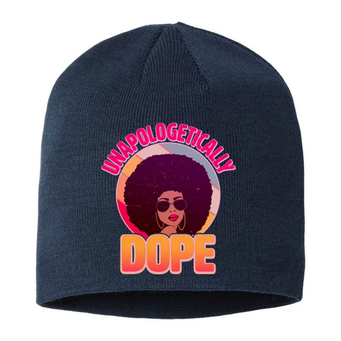 Vintage Unapologetically Dope Black Woman Afro 8 1/2in Sustainable Knit Beanie