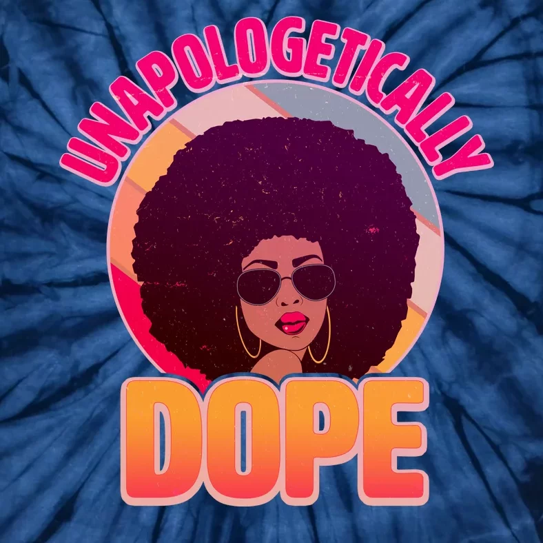 Vintage Unapologetically Dope Black Woman Afro Tie-Dye T-Shirt