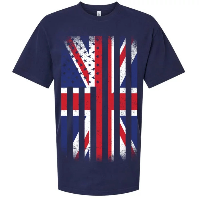 Vintage Union Jack British Flag United Kingdom Sueded Cloud Jersey T-Shirt