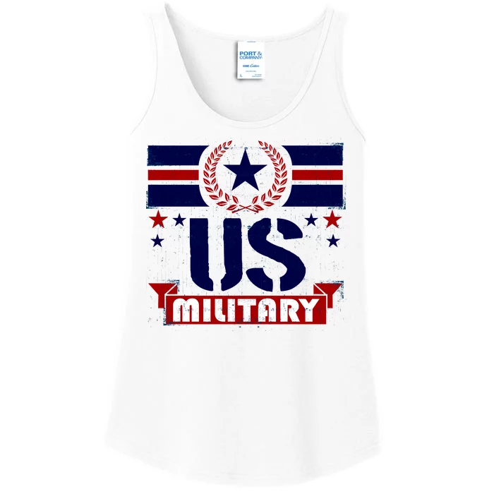 Vintage US Military USA Logo Ladies Essential Tank