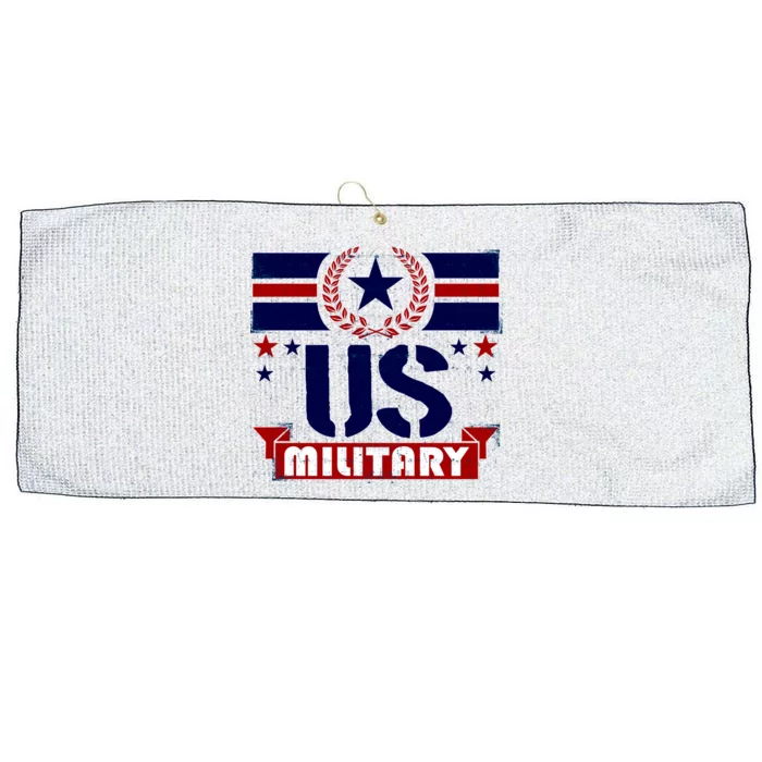 Vintage US Military USA Logo Large Microfiber Waffle Golf Towel