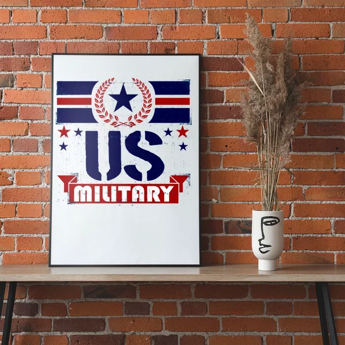 Vintage US Military USA Logo Poster