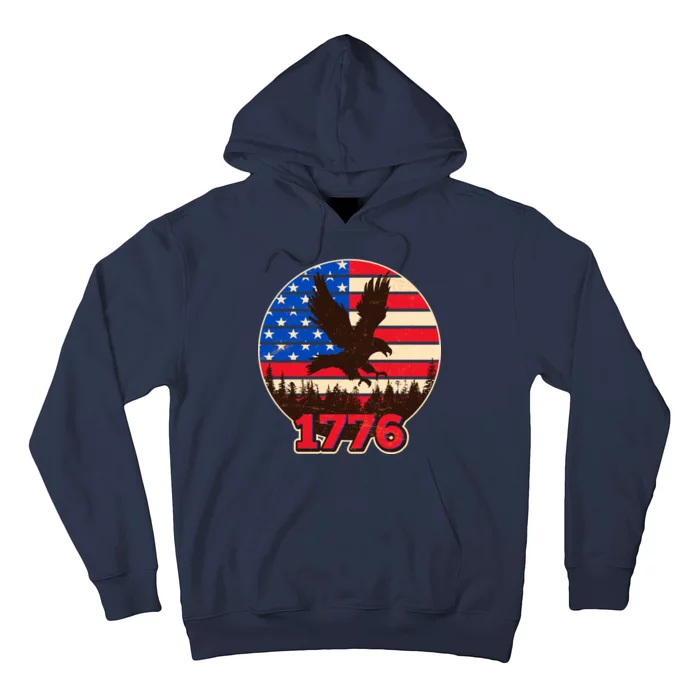 Vintage USA 1776 Emblem Hoodie