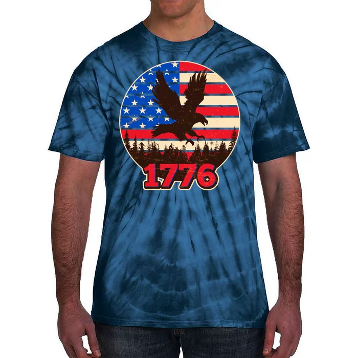 Vintage USA 1776 Emblem Tie-Dye T-Shirt