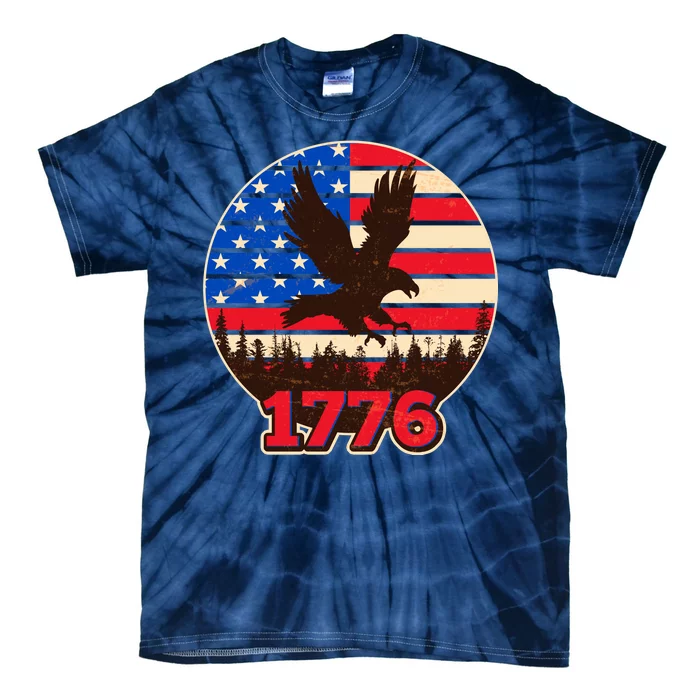 Vintage USA 1776 Emblem Tie-Dye T-Shirt