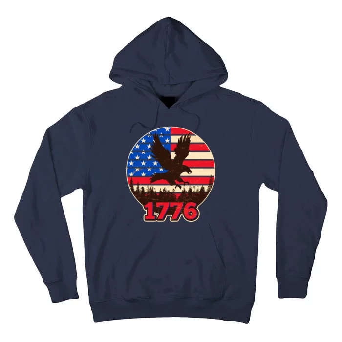 Vintage USA 1776 Emblem Tall Hoodie